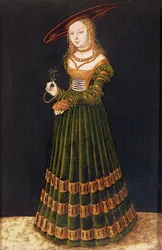 Junges Mädchen mit Blumen, 1526